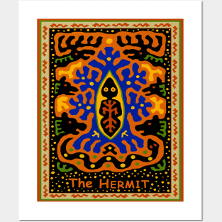 Tarot Card THE HERMIT Posters and Art